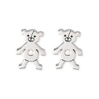 Orecchini Nomination Donna Teddy in Acciaio Zirconia 023930/014 - 023930/014